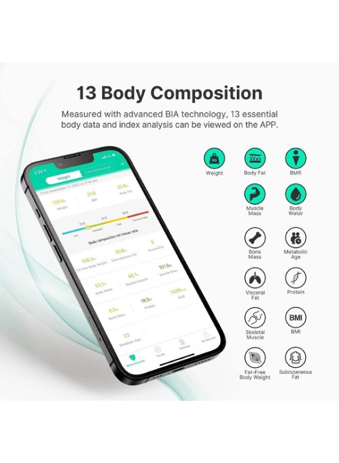 فيتينديكس ميزان ذكي لوزن الجسم من فيتندكس - أسود - Image 3